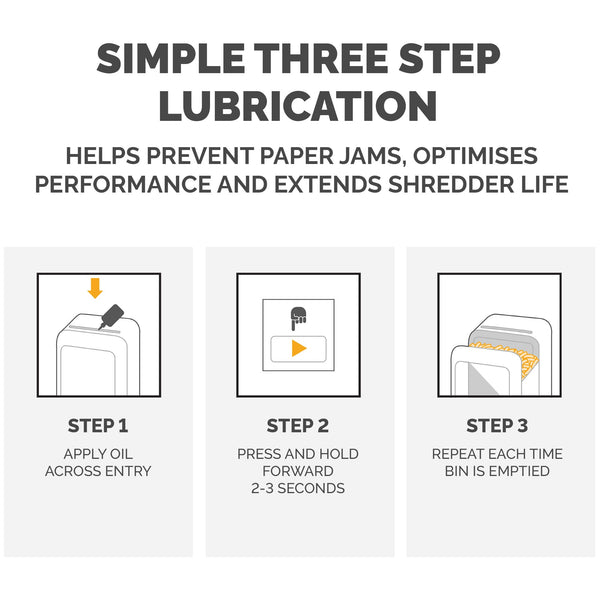 Fellowes Shredder Oil for Micro Cut and Cross Cut Paper Shredders, 355ml - Shredder Oil Lubricant