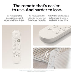 Google TV Streamer (4K) - Fast Streaming Entertainment With Voice Search Remote - Watch Movies, Shows, Live TV and Netflix in 4K HDR - Smart Home Control - 32 GB Storage - Porcelain