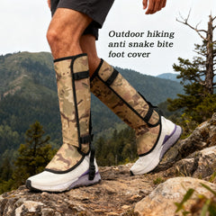 WSNDM 2PCS Anti Snake Bite Foot Cover, Camouflage Colors 500D Water Proofing Gaiters, Fabric Boot Gaiters For Hiking, Trekking, Climbing, Hunting And Skiing, For Lower Legs, Snake Proof Gaiters