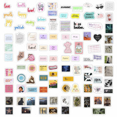 200Pcs Vision Board Stickers for Women, Vision Board Supplies Kit, Magazines - Motivational & Inspirational Stickers, Gifts for Women & Men