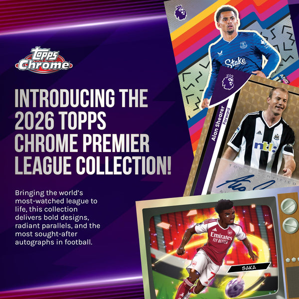 2026 Topps Chrome Premier League Soccer - Factory Sealed - Value Box