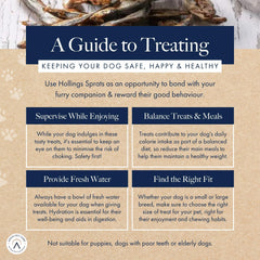 Hollings Sprats Dog Treats Tub, 100% Natural with Fresh Fish Air Dried Treats for Dogs, Hypoallergenic and Grain Free 500g