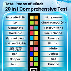 DROPLYTIX 20-in-1 Drinking Water Test Kit with App, Digital Water Tester for Drinking Water, Home Water Test Kit, Well Water Testing Kit, Water Test Strips for Lead, Hardness, Chlorine, Nitrate & more