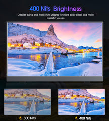 COOLHOOD Portable Monitor 15.6'', 1080P FHD Plug&Play Travel Laptop Monitor w/Smart Cover, USB-C HDR Portable Second Computer Display, Portable Game External Screen for PC Phone Mac Xbox PS4/5