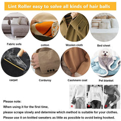 Jiuhao Lint Remover Carpet,Portable Pet Hair Remover for Carpet Scraper Reusable Lint Roller Scraper for Cleaning Pet Hair On Carpets,Sofas,Beds,Blankets,Clothes Lint Removal Pro Tool