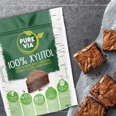 Pure Via Xylitol 1kg - Plant Based, Vegan and Keto Friendly Sugar Alternative - Single Pack