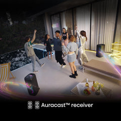 Hisense PARTY THUNDER, 620W Max Audio Power, AI Light Show, 18 Hrs long playtime, Auracast™ receiver,Portability,ConnectLife, IPX4 Waterproof, AI Vocal Fader, Bluetooth 5.4