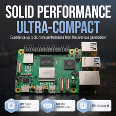 db-tronic Raspberry Pi 5 8GB Starter Kit | 128GB Edition | 27W Power Supply | Case with Cooling Fan | Heatsink | 4K Micro HDMI Cable | Ideal for Smart Home, Retro Gaming & Home Assistant