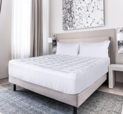 Premium Mattress Pad (Queen) - Micro Plush Ultra Soft and Overfilled Mattress Topper by Utopia Bedding