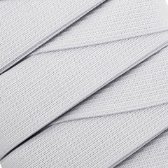 Trimming Shop 75mm (3 Inch) Wide Flat Elastic Band, Stretchable Waistband Tape Elastic Cord for Sewing Clothing, Garments, Dressmaking, DIY Craft Projects, White, 5 Metres
