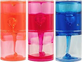 VIRTUENITY Liquid Sensory Ooze Slime Timer for Autism, Sensory Needs, ADHD, Stress Relief, Anxiety. Autism Special Needs Sensory Fidget. Choice of Colour. (1pc Red)