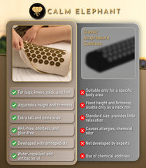 CALM ELEPHANT Acupressure Pillow 2-in-1 with Heating Function, beige