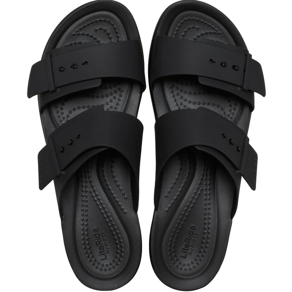 Crocs Women Sandal,Brooklyn Buckle Low,Black,7 UK Women