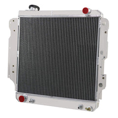 Cubauto 3 Row Aluminum Radiator Compatible For 87-06 Jeep Wrangler YJ/TJ 2.4L 2.5L 4.2L 4.0L 3 Core Radiators