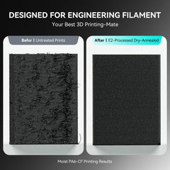 SUNLU Official 3D Printer Filament Dryer E2, 110℃ Max Temperature, 500W PTC Heater, Dry and Anneal 2-in-1, Dual-Chamber, Designed for Engineering Filaments, PC PA-CF FR-ABS Filament Dryer Box (Black)