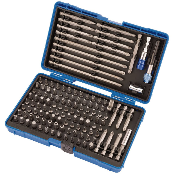 Draper Expert 127 Piece Magnetic Bit Holder Set | 25 mm 1/4" Metric Screwdriver Kit | Precision Hand Tools Accessories | Heavy-Duty Storage Case | 82398