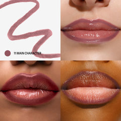 Sacheu Lip Liner STAY-N Peel Off Lip Stain — Long Lasting Waterproof Lip Tint with Hyaluronic Acid & Vitamin E — Transfer Proof Matte Finish, Vegan & Cruelty-Free (Main Character)