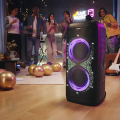 Hisense PARTY THUNDER, 620W Max Audio Power, AI Light Show, 18 Hrs long playtime, Auracast™ receiver,Portability,ConnectLife, IPX4 Waterproof, AI Vocal Fader, Bluetooth 5.4