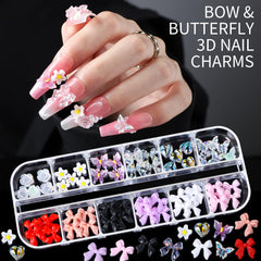 Teenitor Nail Rhinestones Nail Art Tools with 15 Sheets Gold Nail Art Stickers, 6 Boxes of Nail Charms Nail Gems Nail Pearls Nail Jewels