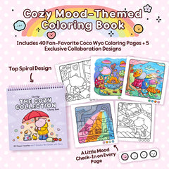 Ohuhu × Coco Wyo Coloring Set 48 Alcohol Markers& Coloring Book Brush& Fine