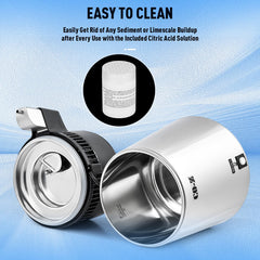 CO-Z Water Distiller, Stainless Steel Distilling Pure Water Machine for Home Countertop Table Desktop, 4L Distilled Water Making Machine, 4 Liter Water Purifier to Make Clean Water for Home,Silver