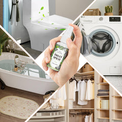 Scent-Hi Toilet Spray with Lavender, Linen & Mint 3 Pack (30ml/1oz) Natural Aromatherapy Luxury Bathroom Spray