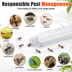 Liquid Ant Bait 20 Pack, Ant Killer Bait Stations for Indoor & Outdoor