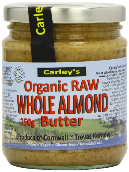 Carley's Organic Raw Almond Butter 250 g (Pack of 3)