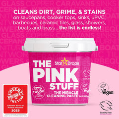 The Pink Stuff Miracle Cleaning Paste 850g - The Powerful All Purpose Multi Surface Cleaner For Ovens Bathrooms Kitchens And More