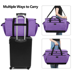 CURMIO Universal Sewing and Embroidery Machine Carrying Case, Purple