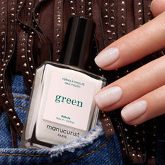 Manucurist Green Nebula Holographic White Natural Nail Polish