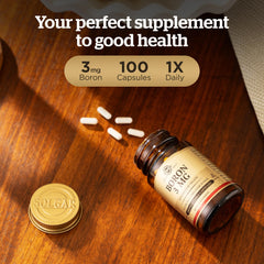 Solgar Boron 3 Mg Vegetable Capsules - Food Supplement, 100 Capsules (Pack of 1) - Vegan, Gluten Free