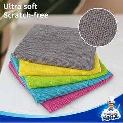 MR.SIGA Microfiber Cleaning Cloth, All-Purpose Cleaning Towels, Pack of 100, Size 11.8 x 11.8 in (30X30CM)