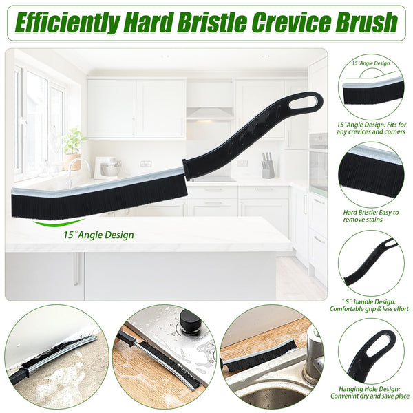 Ucatcher 12Pcs Crevice Cleaning Brush Set, Hard Bristle Crevice Cleaning Brush Bathroom Crevice Gaps Cleaning Brush Groove Cleaning Brush Grout Cleaner Brush Tools for Home Bathroom Kitchen Tile