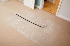 ProDec Zipped Doorway Dust Protector Heavy Duty Transparent Polythene Sheet For Preventing Dust Transfer Between Rooms During Renovations, Building Work and Construction