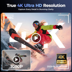 Digital Camera 4K for Photography Vlogging: 64MP Cameras for Video - 16X Zoom Photo Camera Gifts for Teens Ages 8-18 - 180°Flip Screen Compact Cámara - Point and Shoot Digital Cameras for Youtube