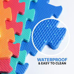 STERUN Foam Play Mat – EVA Puzzle Baby Mats, Multicolor 36pcs, 10mm Thick, 30x30cm Interlocking Tiles for Indoor/Outdoor Play & Yoga