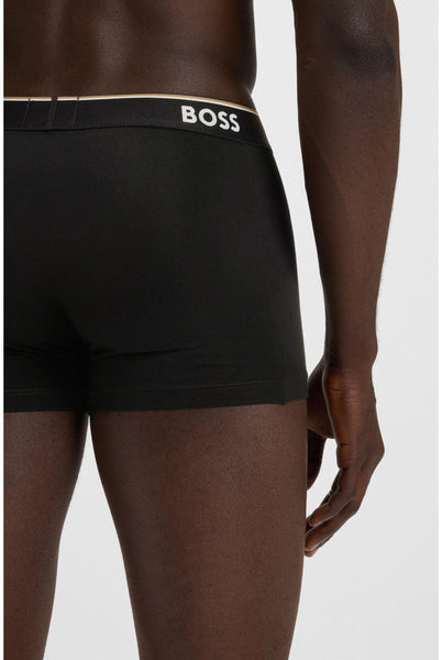 BOSS Hugo Herren Trunk 3p Co/EL Boxershorts, New - Black1, S