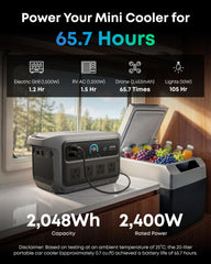 Anker SOLIX C2000 Gen 2, 2400W 2048Wh Power Station with 400W Solar Panel