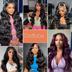 Body Wave Human Hair Bundles 16 18 20 Inch 3 Bundles 12A 100% Unprocessed Brazilian Virgin Body Wave Bundles Human Hair Extensions Quick Weave Bundles Natural Black Color