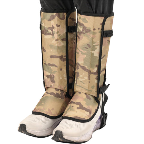 WSNDM 2PCS Anti Snake Bite Foot Cover, Camouflage Colors 500D Water Proofing Gaiters, Fabric Boot Gaiters For Hiking, Trekking, Climbing, Hunting And Skiing, For Lower Legs, Snake Proof Gaiters