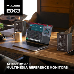 M-AUDIO BX3 Pair 3.5-inch Studio Monitors, HD PC Speakers for Recording and Multimedia with Music Production Software