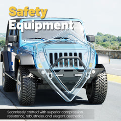 ECOTRIC Front Bumper Compatible with Jeep Wrangler JK JL/JLU Gladiator JT