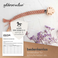 goldmariechen - Premium Makramee Garn (Rosenholz) 3mm x 100m - 100% Baumwolle - Makrameegarn Baumwollgarn für DIY-Deko Wandbehang, Blumenampel, Vorhang, Traumfänger, Schlüsselanhänger, Türvorhang