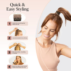 Kitsch Satin Scrunchies for Women 6pcs - Eucalyptus