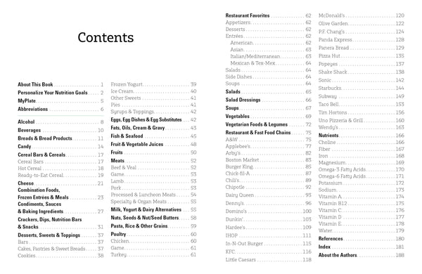The Food Counter's Pocket Companion Sixth Edition: Calories, Carbohydrates, Protein, Fats, Fiber, Sugar, Sodium, Iron, Calcium, Potassium, and Vitamin D-With 32 Restaurant Chains