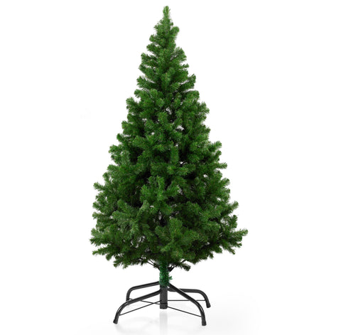 KLASS 4ft Christmas Tree 400 Tips Lush Xmas Tree, Premium PVC Realistic Artificial Christmas Tree With Metal Stand, Green Christmas Trees in 4 ft, 5ft, 6ft & 7ft Sizes Perfect Christmas Decoration