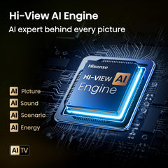 Hisense 43" 43E78QTUK PRO 144Hz QLED Smart AI TV - Hi-View AI Engine, 144Hz Game Mode PRO, Dolby Atmos, Quantum Dot Colour with Freely, Disney +, YouTube, Netflix
