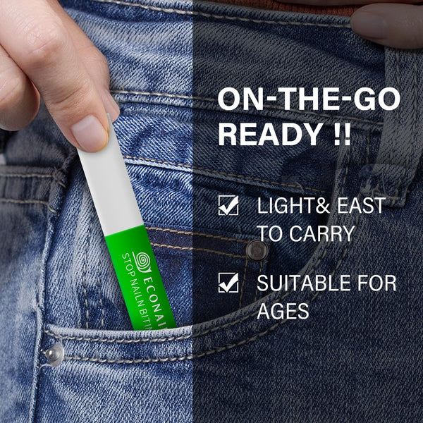 Econail Stop Nail biting Kids Pen (Ultra Bitter), Nail Biting treatment for kids, thumb sucking deterrent, Anti finger sucking 7ml,Natural Nail Care Pen