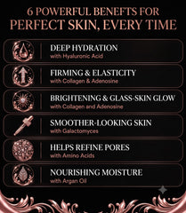10pc Glass Skin Bio-Collagen + Hyaluronic Acid Hydrogel Face Mask